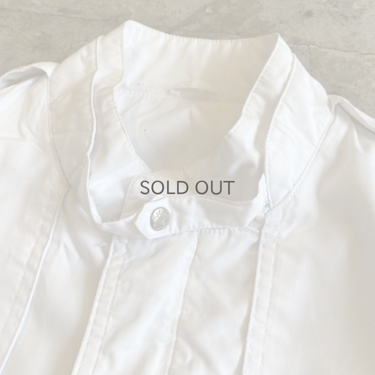 画像5: SINGLE DESIGN WHITE COLOR ZIP UP JACKET / Ladies M (5)