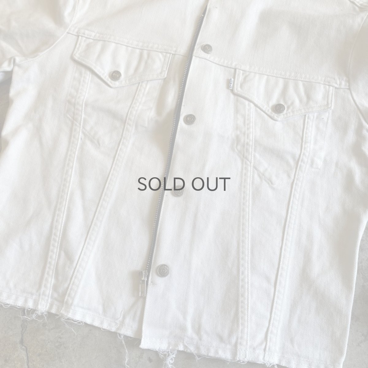 画像7: 【Wiz&Witch】"WANDERER" NO COLLAR ZIP UP DENIM JACKET / OS (7)