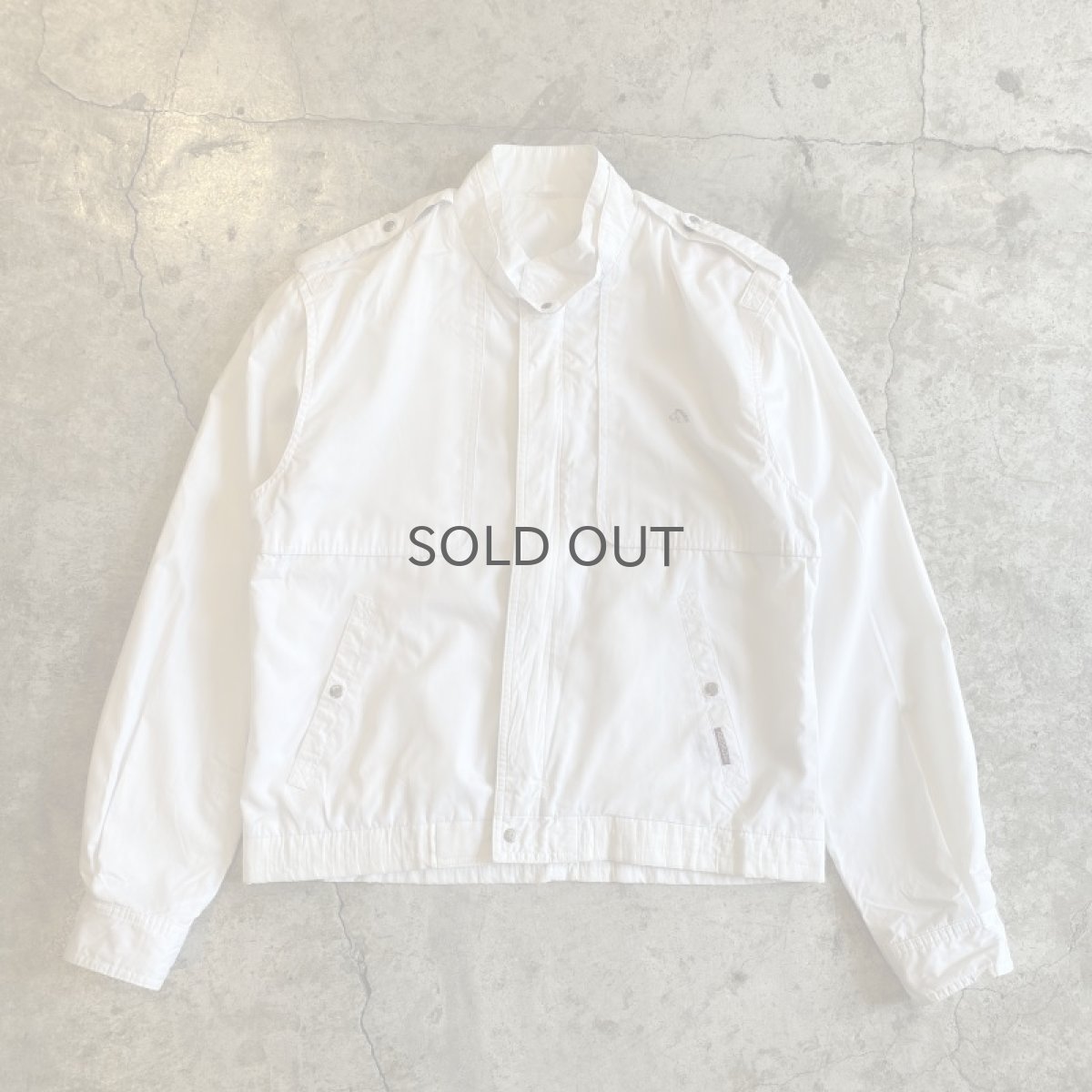 画像1: SINGLE DESIGN WHITE COLOR ZIP UP JACKET / Ladies M (1)