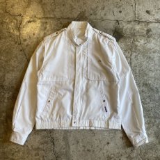 画像1: SINGLE DESIGN WHITE COLOR ZIP UP JACKET / Ladies M (1)