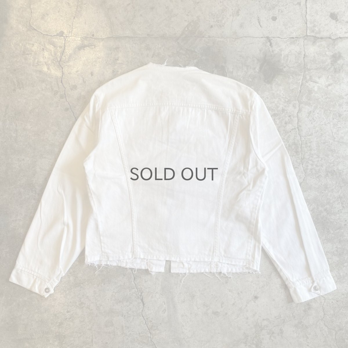 画像2: 【Wiz&Witch】"WANDERER" NO COLLAR ZIP UP DENIM JACKET / OS (2)