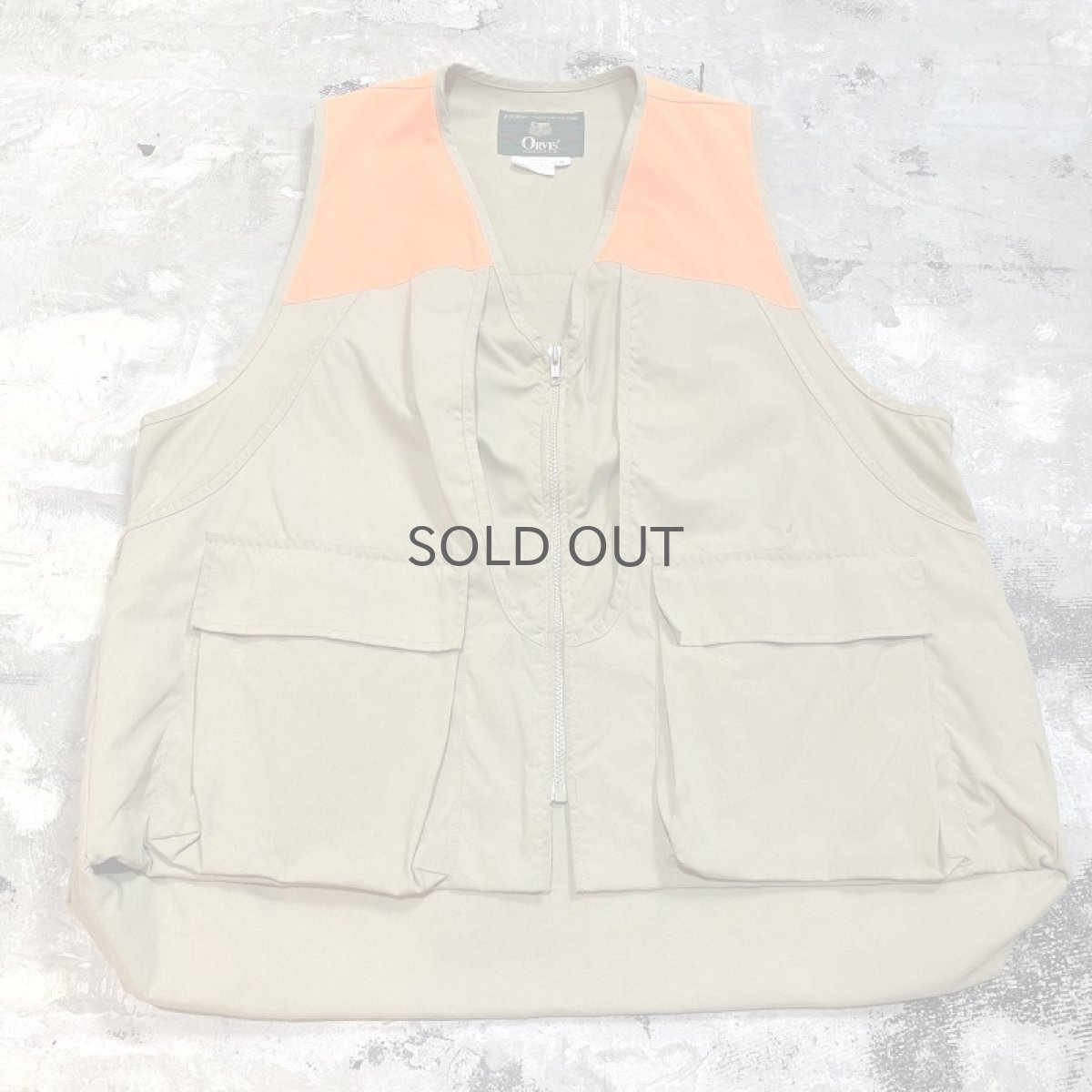 画像1: 90's COLOR SWITCHED MULTI POCKET NYLON VEST / Mens XL / MADE IN USA (1)