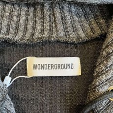 画像10: 【WONDERGROUND】FRONT LACE UP RIB HOODIE TOPS / OS (10)