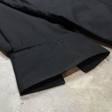 画像7: STITCH LINE BLACK COLOR BUTTON DOWN L/S SHIRT / Mens L (7)