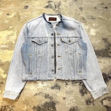 画像1: 【Wiz&Witch】"WANDERER" NO COLLAR ZIP UP DENIM JACKET / OS (1)