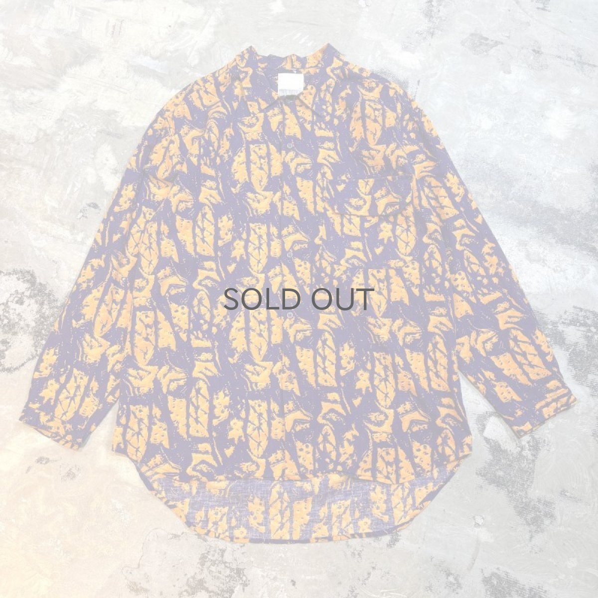 画像1: 90's ARTISTIC FULL PRINTED L/S SHIRT / Mens S(L) (1)