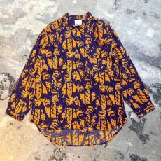 画像1: 90's ARTISTIC FULL PRINTED L/S SHIRT / Mens S(L) (1)