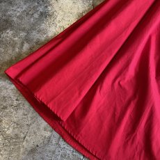 画像6: RED COLOR FLARE VOLUME LONG SKIRT / FREE~W33 (6)