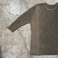 画像8: MIX COLOR GLITTER PATTERN POINT STITCH RIB L/S TOPS / Ladies M~L (8)