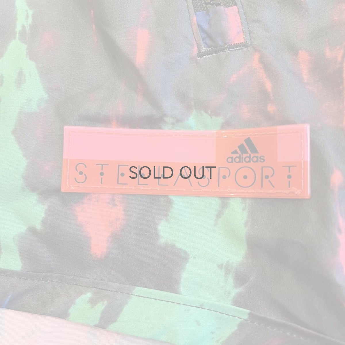 画像9: 【ADIDAS STELLASPORT】ALL OVER MIX COLOR TIE DYE PATTERN SHORT DESIGN ZIP UP ANORAK HOODIE TOPS / Ladies M (9)