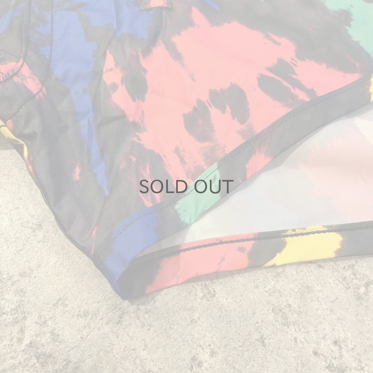 画像3: 【ADIDAS STELLASPORT】ALL OVER MIX COLOR TIE DYE PATTERN SHORT DESIGN ZIP UP ANORAK HOODIE TOPS / Ladies M (3)