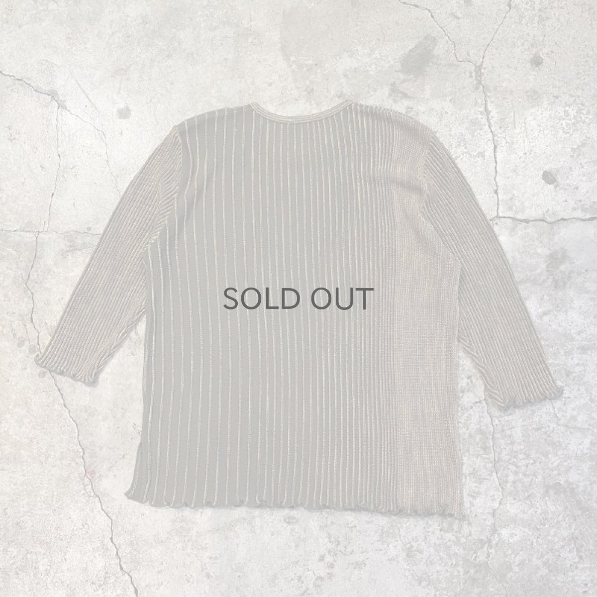 画像2: MIX COLOR GLITTER PATTERN POINT STITCH RIB L/S TOPS / Ladies M~L (2)