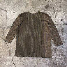 画像2: MIX COLOR GLITTER PATTERN POINT STITCH RIB L/S TOPS / Ladies M~L (2)