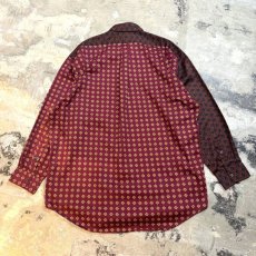 画像2: ALL OVER PATTERN PANEL SWITCHED L/S SHIRT / Mens XL (2)