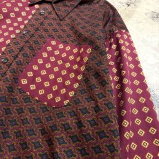 画像4: ALL OVER PATTERN PANEL SWITCHED L/S SHIRT / Mens XL (4)