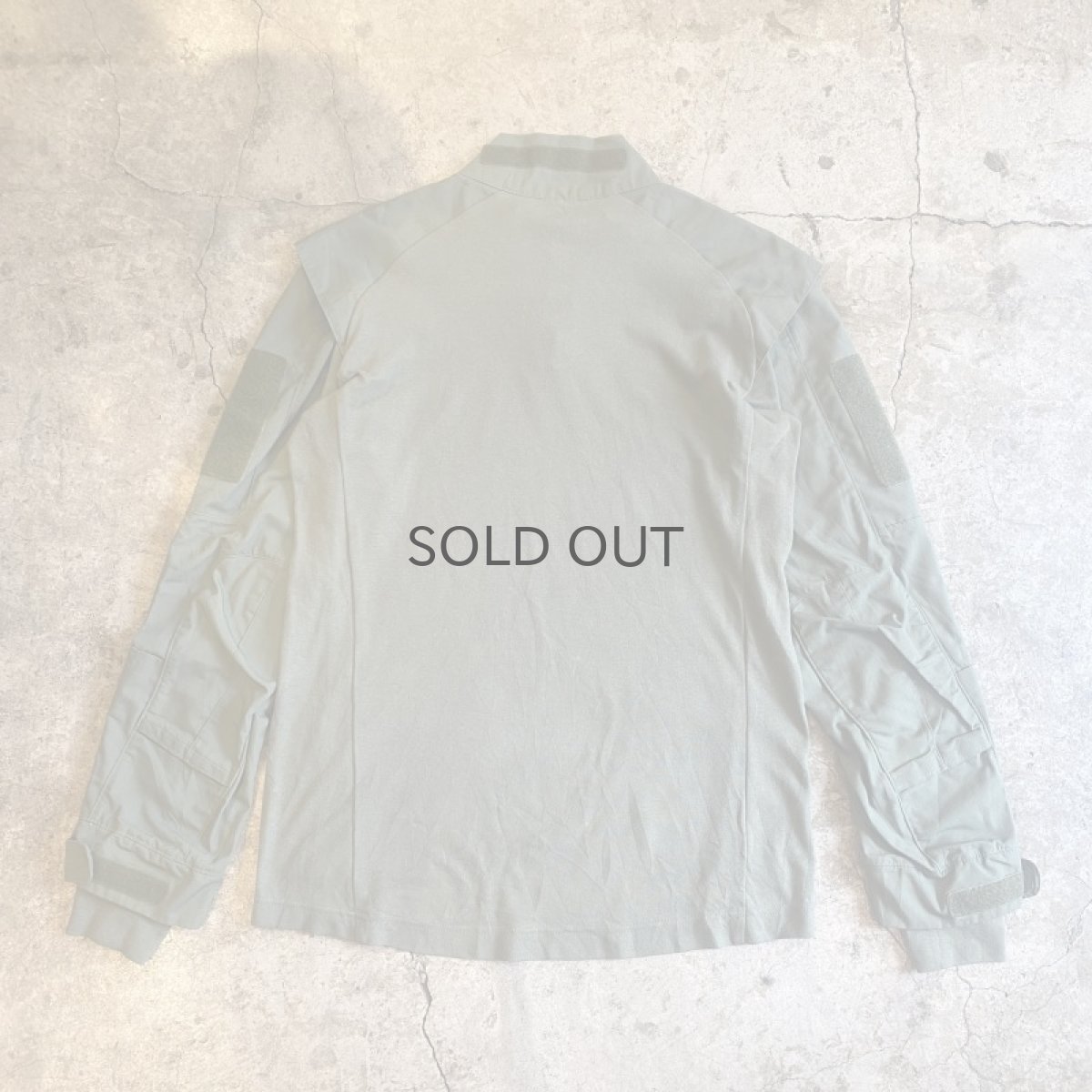 画像2: USA MILITARY SLEEVE DESIGN HALF ZIP L/S TOPS / Ladies L (2)