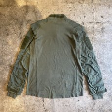 画像2: USA MILITARY SLEEVE DESIGN HALF ZIP L/S TOPS / Ladies L (2)