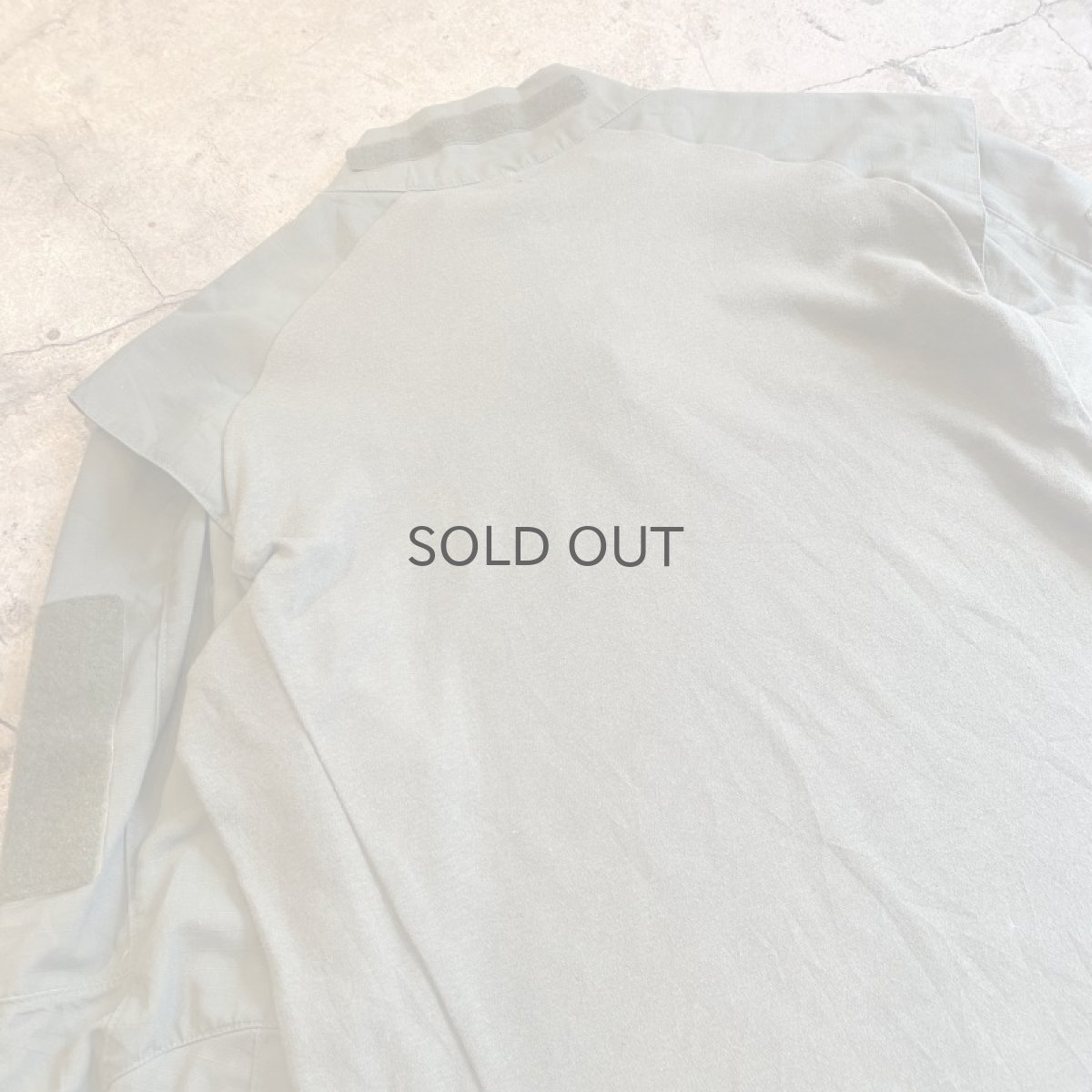 画像10: USA MILITARY SLEEVE DESIGN HALF ZIP L/S TOPS / Ladies L (10)