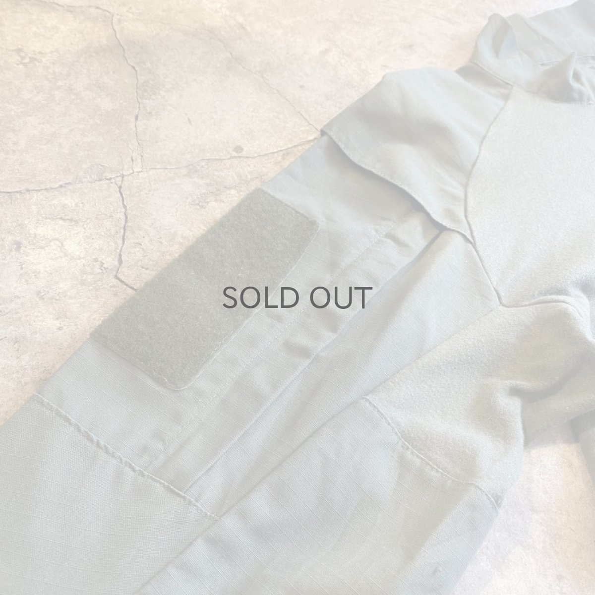 画像6: USA MILITARY SLEEVE DESIGN HALF ZIP L/S TOPS / Ladies L (6)