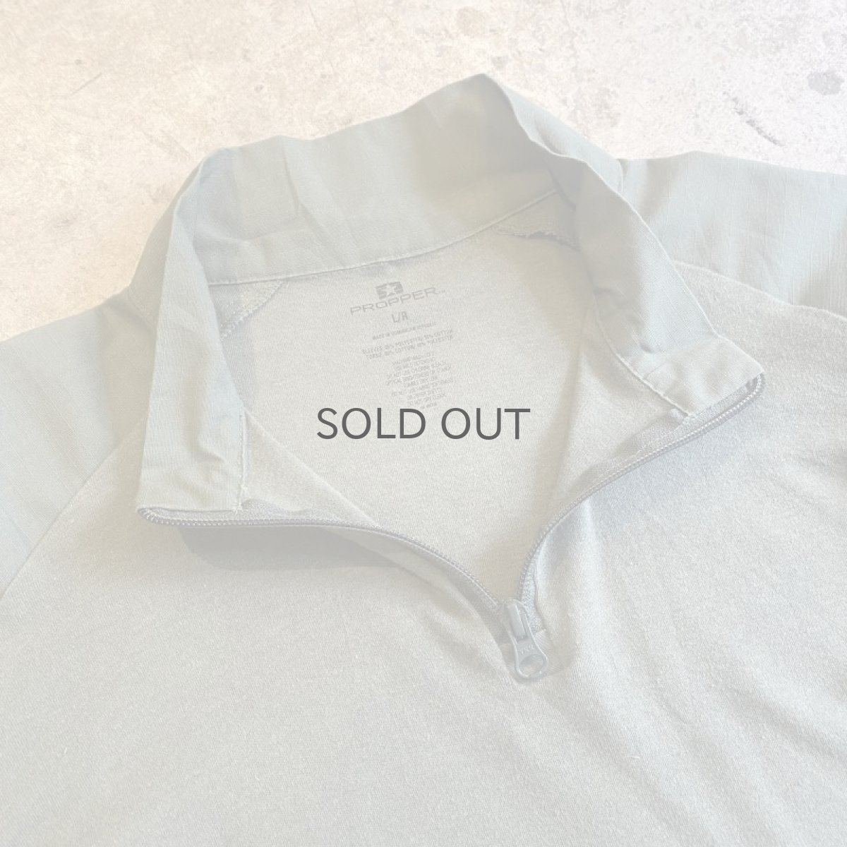 画像7: USA MILITARY SLEEVE DESIGN HALF ZIP L/S TOPS / Ladies L (7)