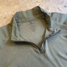 画像7: USA MILITARY SLEEVE DESIGN HALF ZIP L/S TOPS / Ladies L (7)