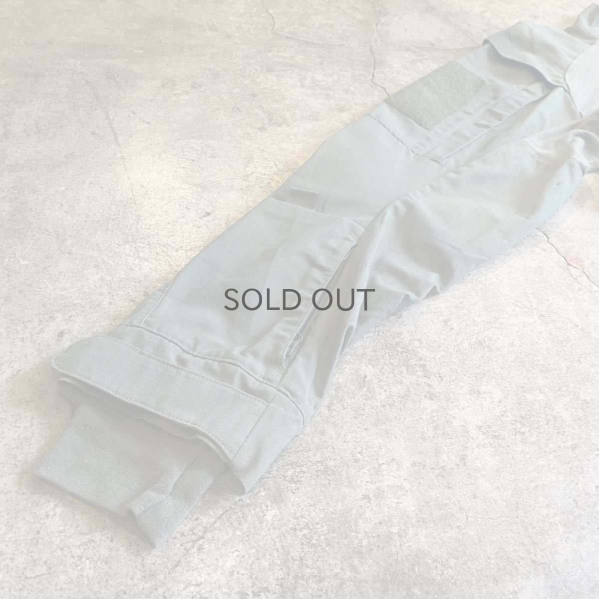 画像5: USA MILITARY SLEEVE DESIGN HALF ZIP L/S TOPS / Ladies L (5)