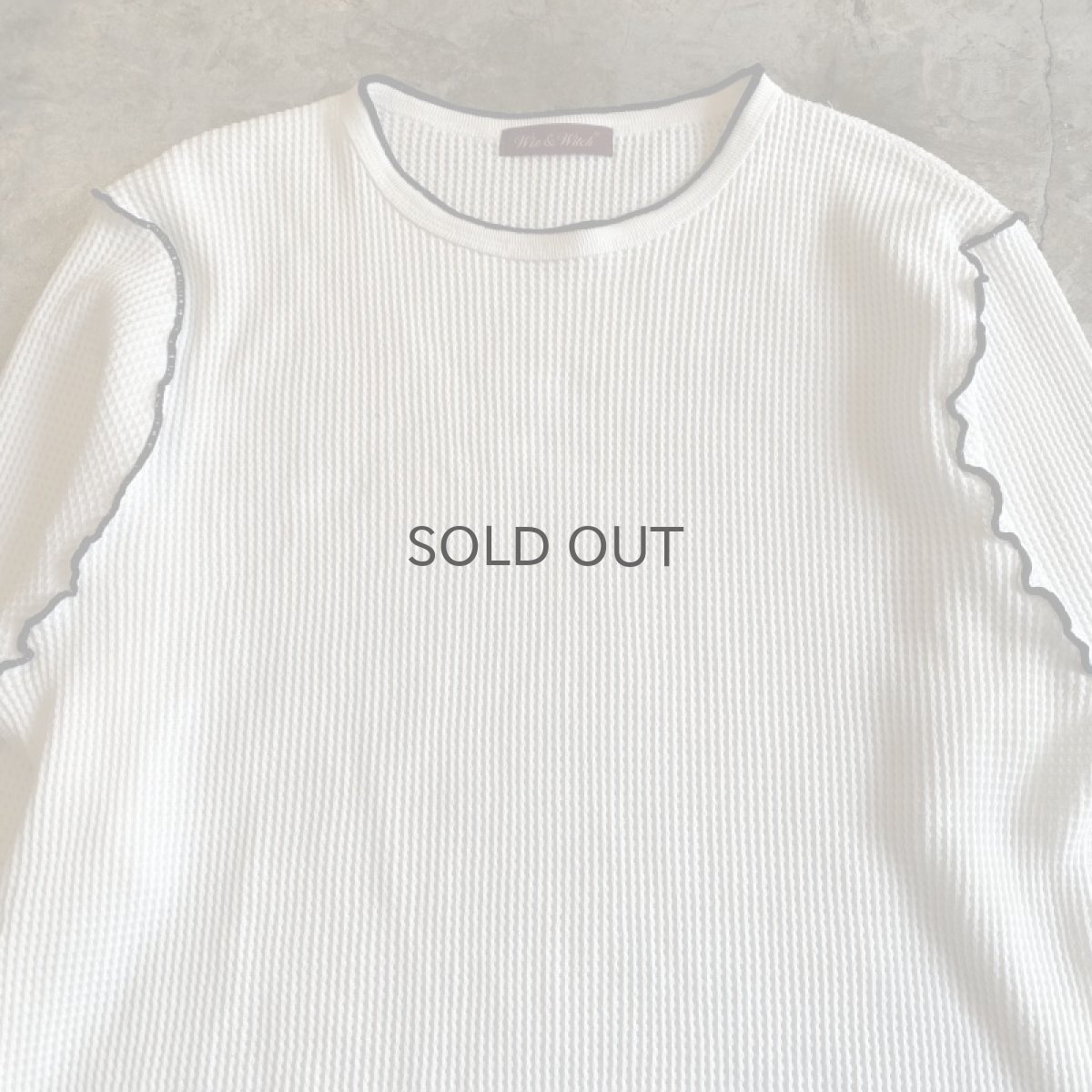 画像5: 【Wiz&Witch】"OUT STITCH" THERMAL L/S TEE / OS (5)