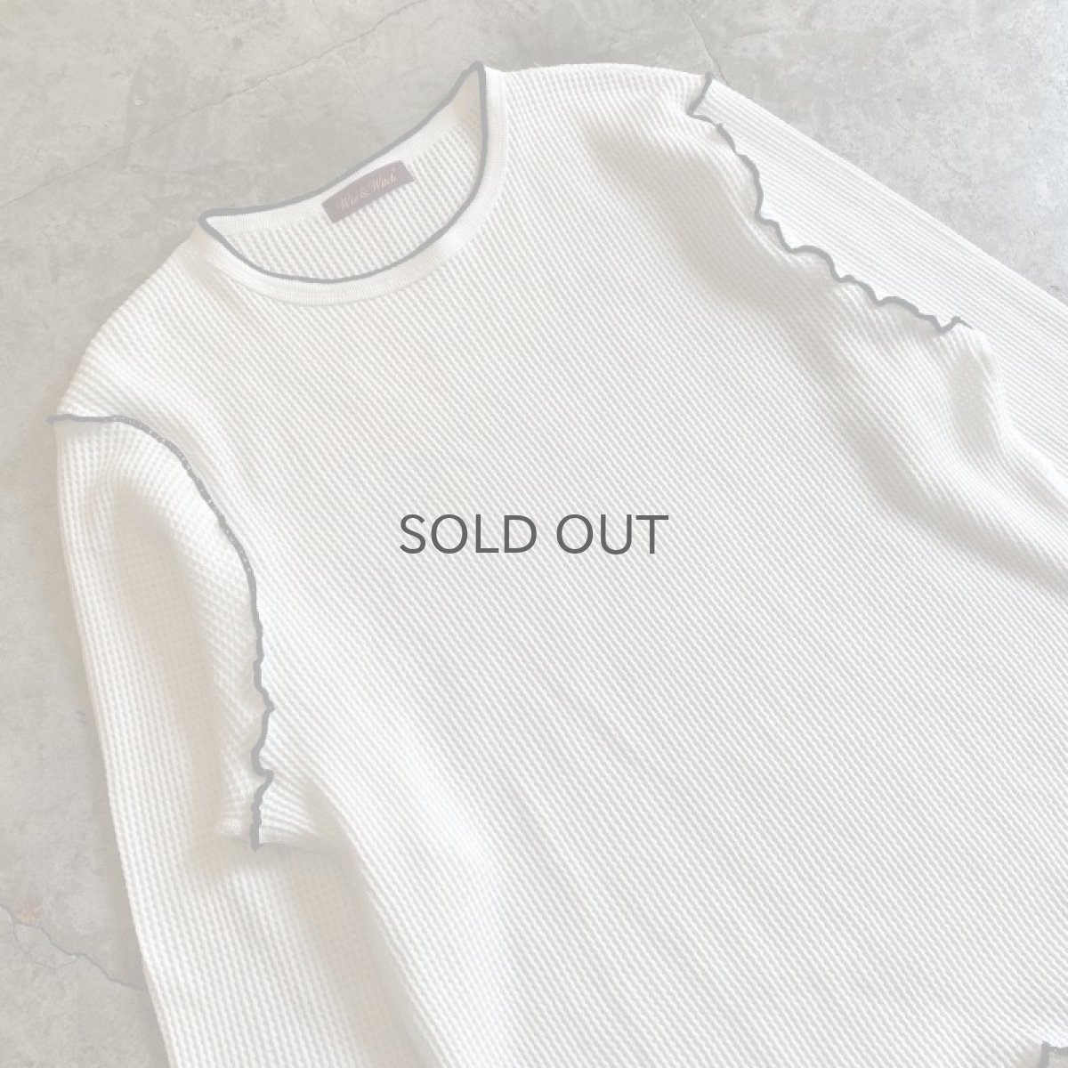 画像3: 【Wiz&Witch】"OUT STITCH" THERMAL L/S TEE / OS (3)