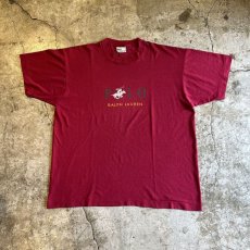 画像1: 80's【RALPH LAUREN】FRONT LOGO PRINTED DESIGN COLOR S/S TEE / Ladies XL / MADE IN USA (1)