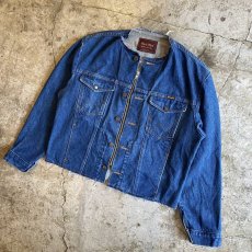 画像4: 【Wiz&Witch】"WANDERER" NO COLLAR ZIP UP DENIM JACKET / OS (4)