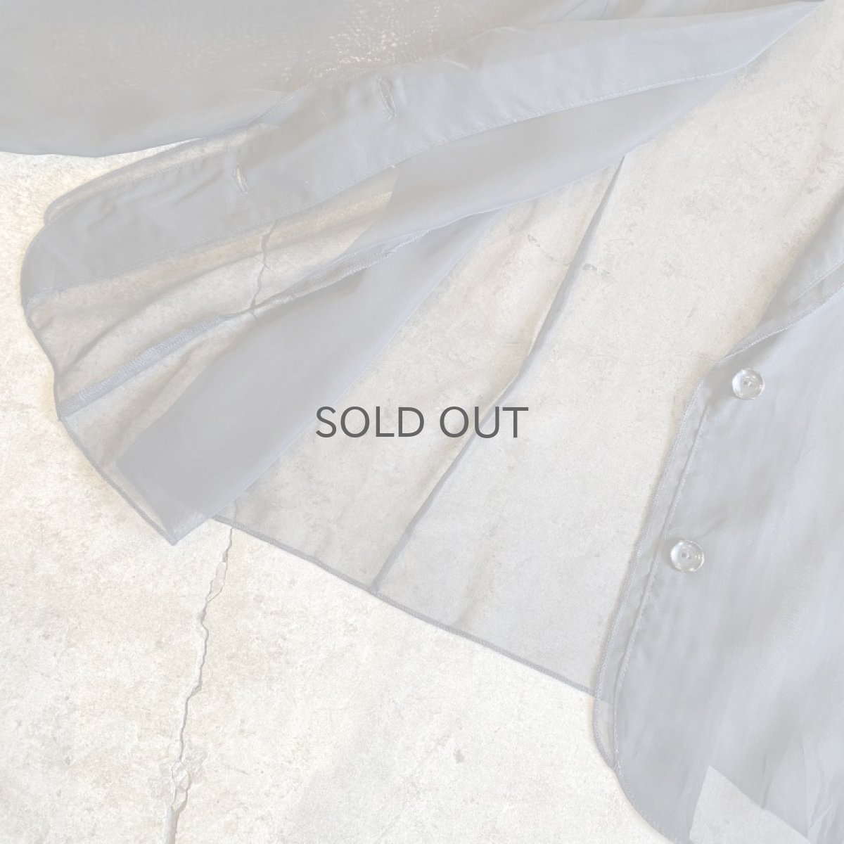 画像8: DESIGN COLLAR BLACK COLOR SHEER JACKET / Ladies M (8)