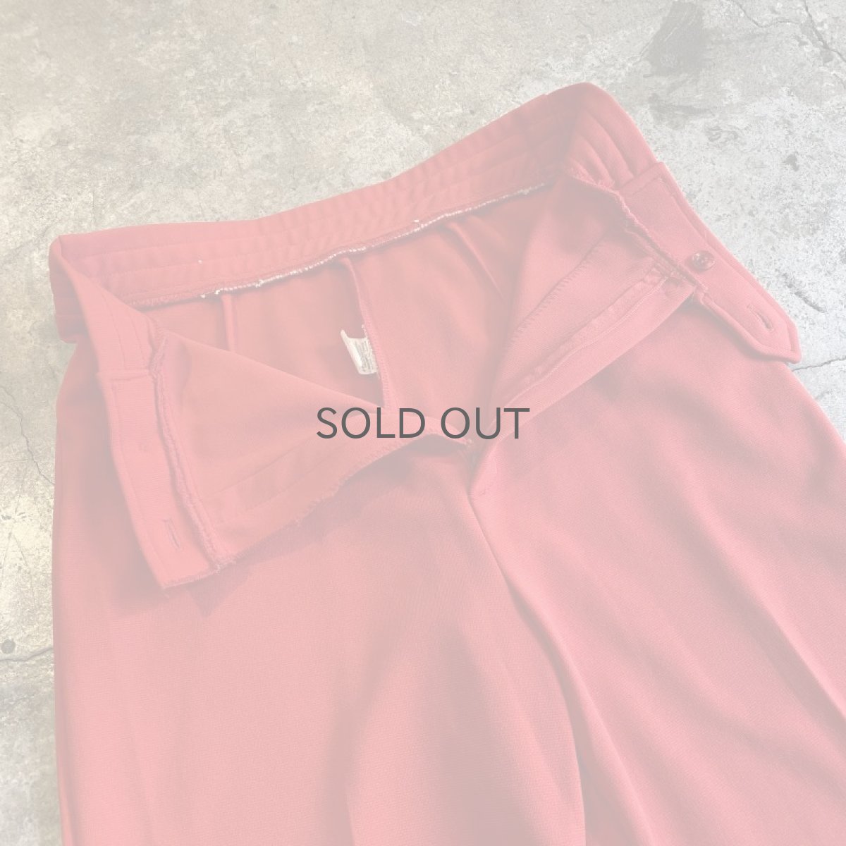 画像9: RED COLOR DESIGN FLARE PANTS / W27 (9)