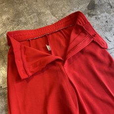 画像9: RED COLOR DESIGN FLARE PANTS / W27 (9)