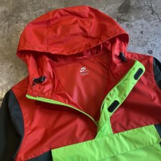 画像6: 【NIKE】THREE COLOR DESIGN HALF ZIP UP ANORAK HOODIE JACKET / Ladies M(L) (6)