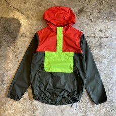 画像1: 【NIKE】THREE COLOR DESIGN HALF ZIP UP ANORAK HOODIE JACKET / Ladies M(L) (1)