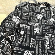 画像9: ENGLISH LETTER PATTERN L/S SHIRT / Mens L (9)