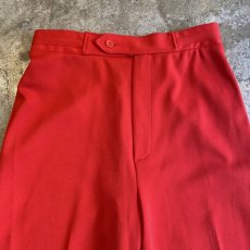 画像6: RED COLOR DESIGN FLARE PANTS / W27 (6)