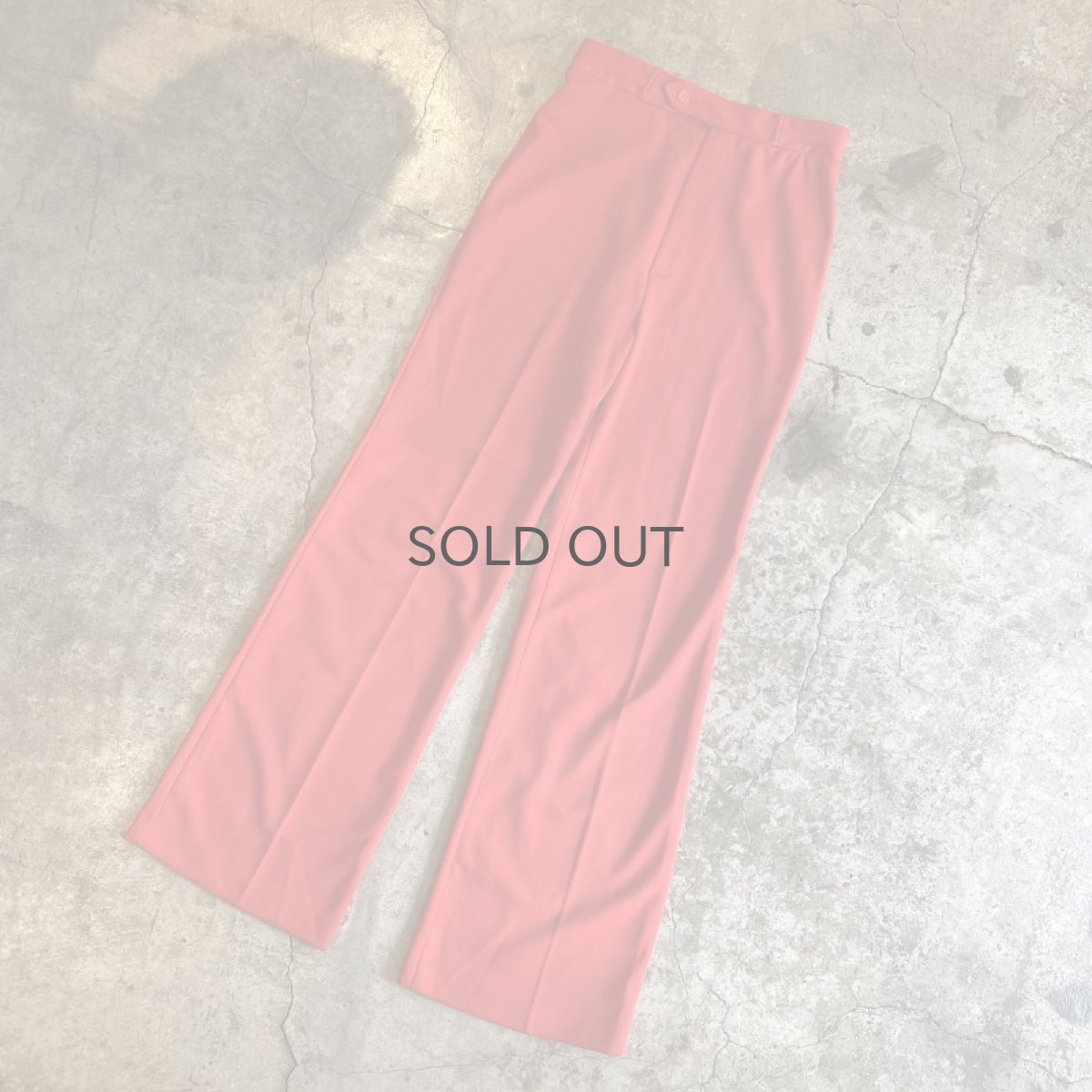 画像4: RED COLOR DESIGN FLARE PANTS / W27 (4)