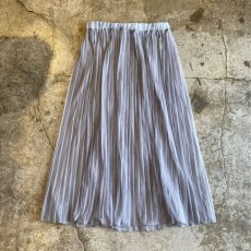 画像2: GREY COLOR TULLE PLEATS DESIGN SKIRT / W26~W35 (2)