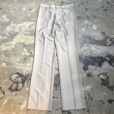 画像1: WHITE COLOR STRAIGHT WESTERN SLACKS / W31 (1)