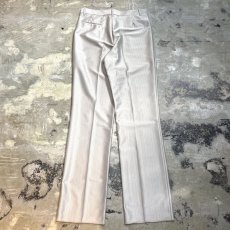 画像2: WHITE COLOR STRAIGHT WESTERN SLACKS / W31 (2)