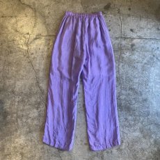 画像2: LAVENDER COLOR LUSTER DESIGN TAPERED PANTS / W24~W28 (2)