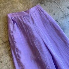 画像3: LAVENDER COLOR LUSTER DESIGN TAPERED PANTS / W24~W28 (3)