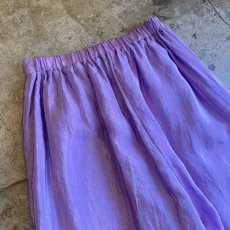 画像9: LAVENDER COLOR LUSTER DESIGN TAPERED PANTS / W24~W28 (9)