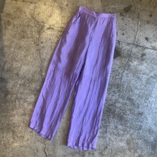 画像4: LAVENDER COLOR LUSTER DESIGN TAPERED PANTS / W24~W28 (4)