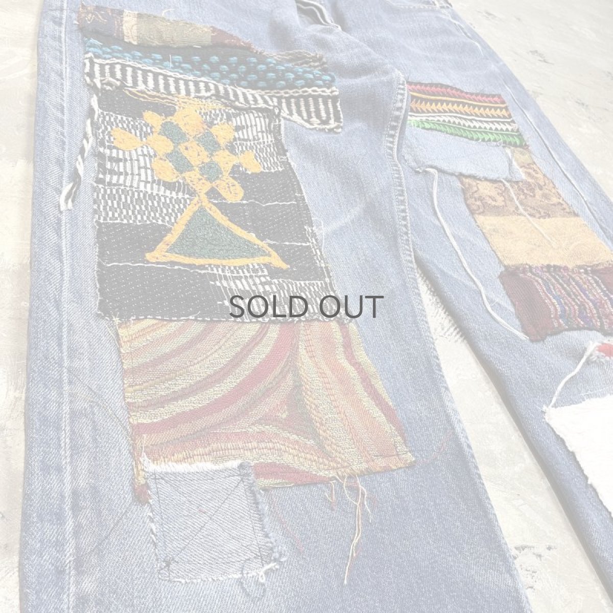 画像5: 【Wiz&Witch】"DIRTY BEAUTIFUL" CRUST ART JEANS / W34 (5)