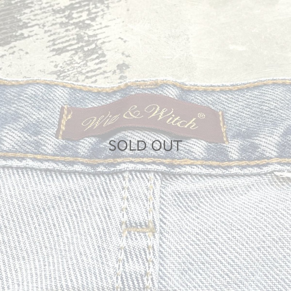 画像10: 【Wiz&Witch】"DIRTY BEAUTIFUL" CRUST ART JEANS / W34 (10)