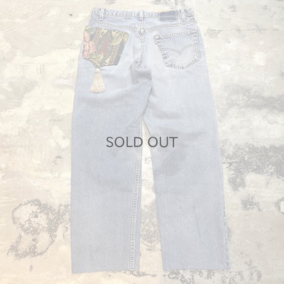 画像2: 【Wiz&Witch】"DIRTY BEAUTIFUL" CRUST ART JEANS / W34 (2)