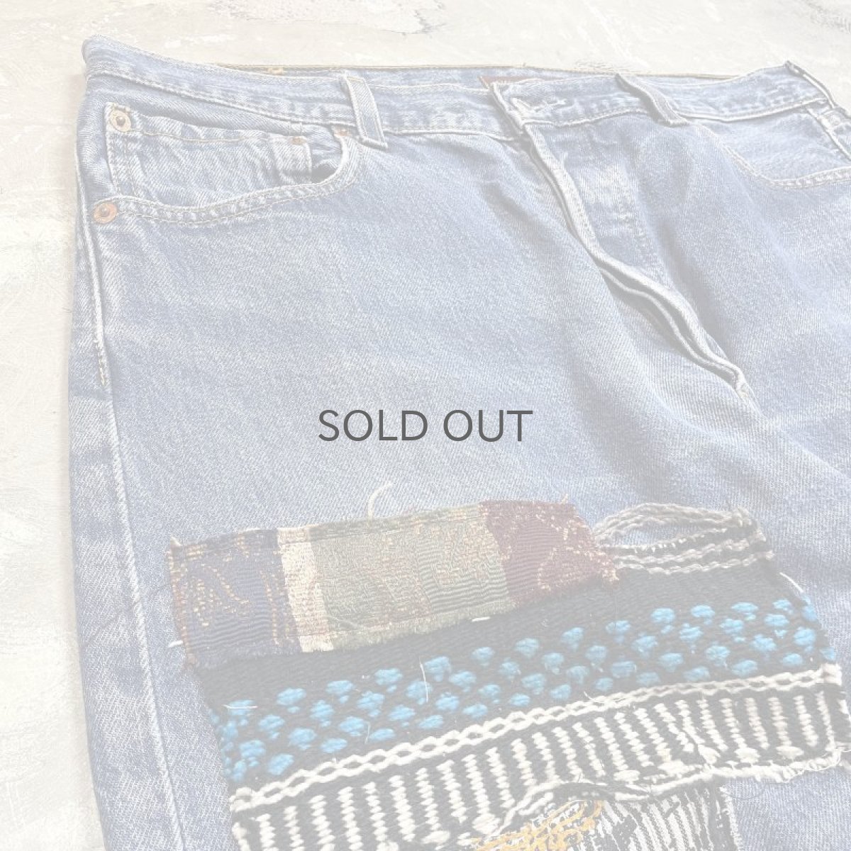 画像3: 【Wiz&Witch】"DIRTY BEAUTIFUL" CRUST ART JEANS / W34 (3)