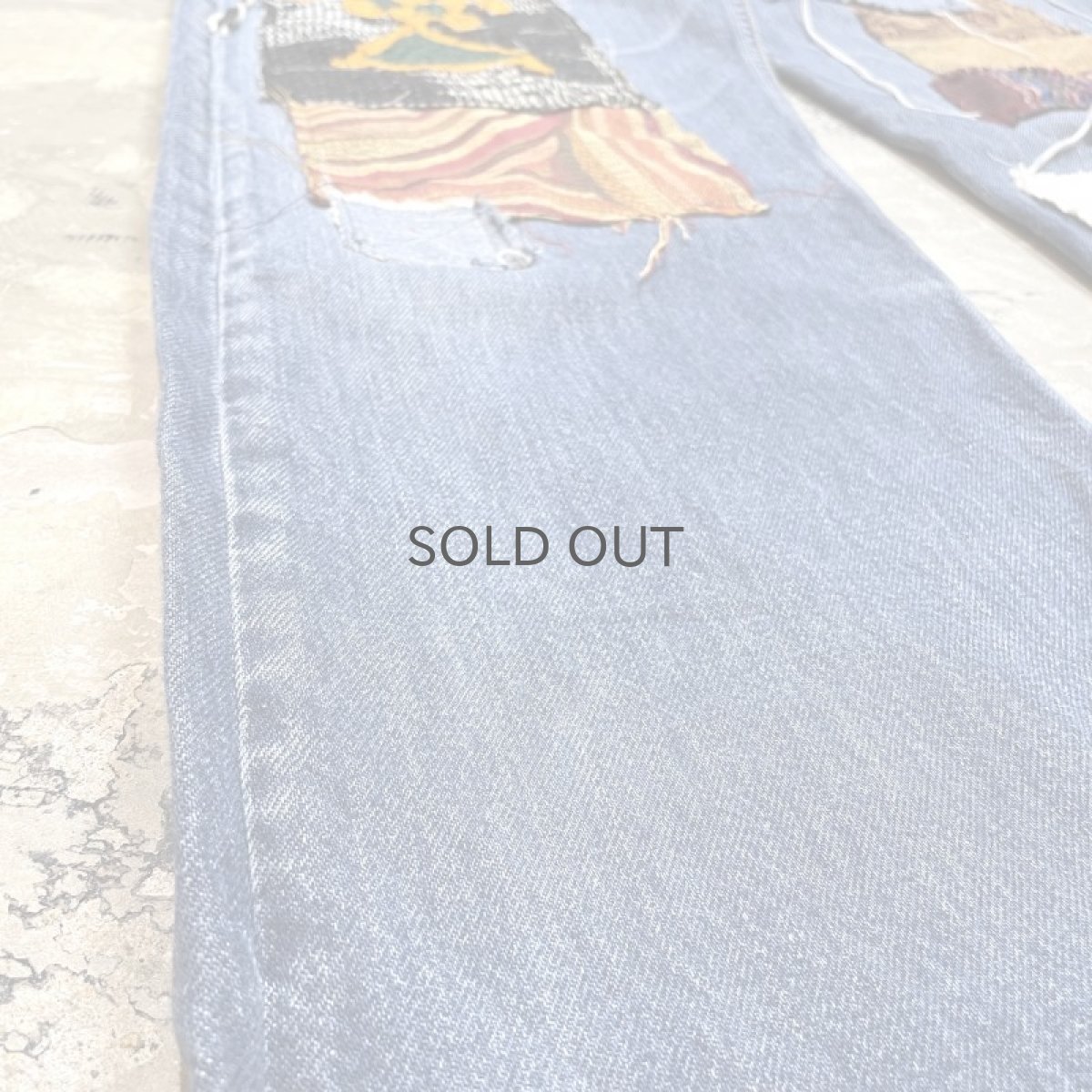 画像7: 【Wiz&Witch】"DIRTY BEAUTIFUL" CRUST ART JEANS / W34 (7)